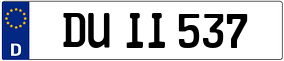 Truck License Plate